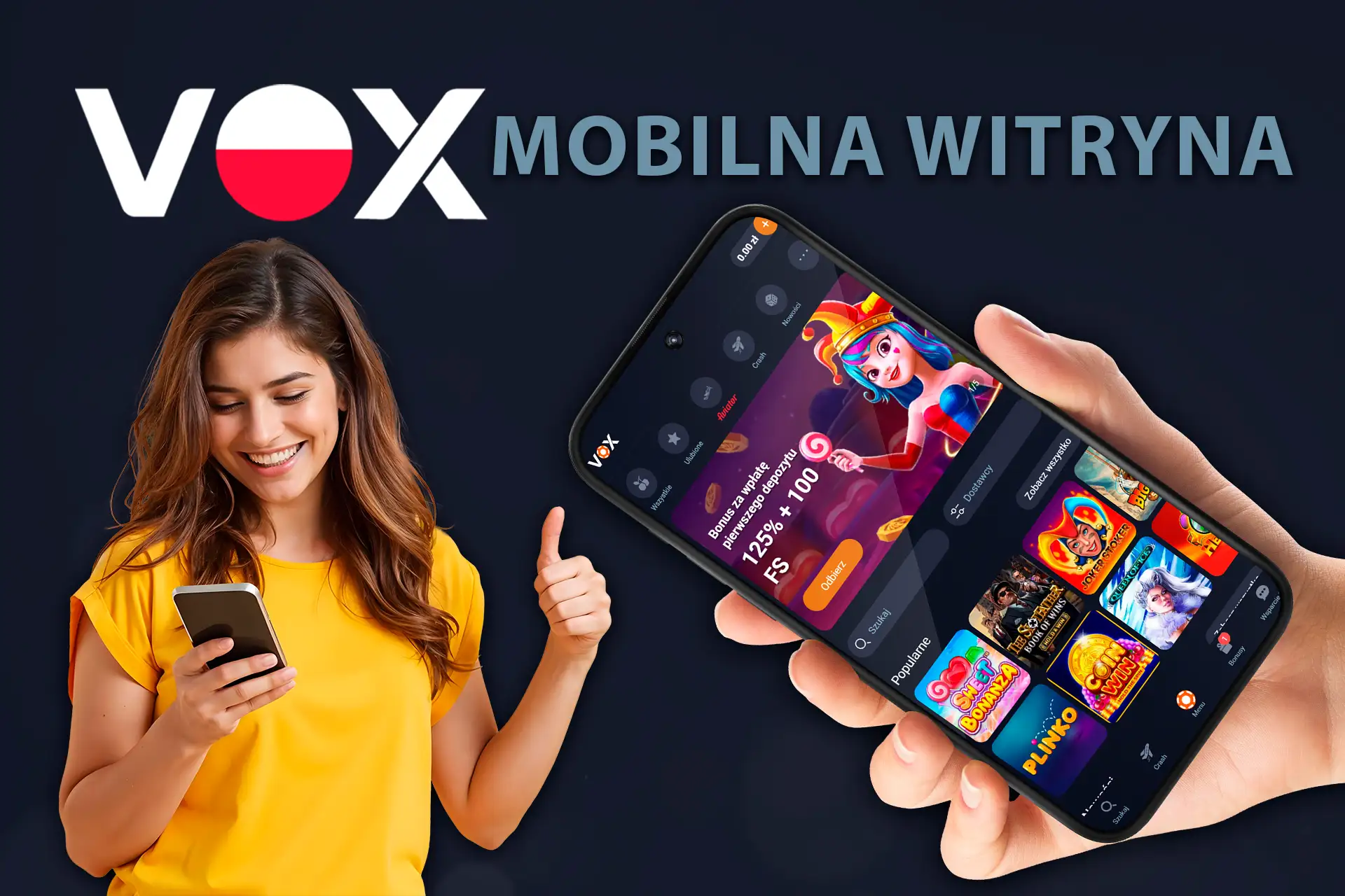 Poczuj komfort grania w gry w mobilnej wersji serwisu